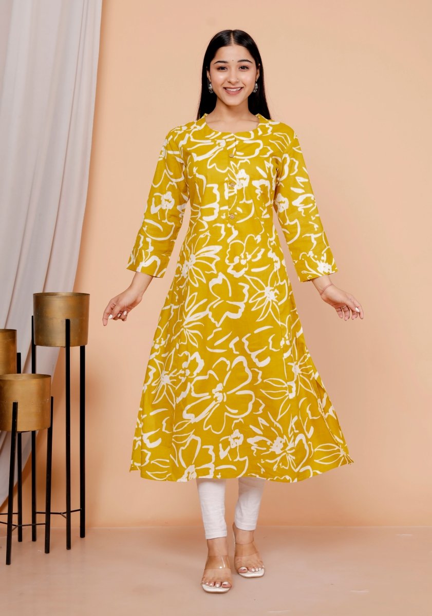Pure Sanganeri Cotton Print Kurti - Yanchi