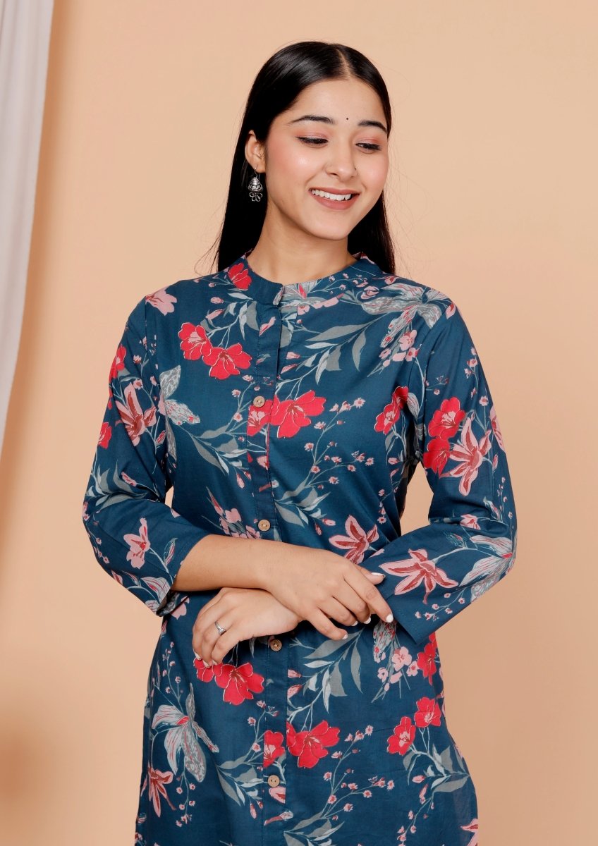 Pure Sanganeri Cotton Print Kurti - Yanchi