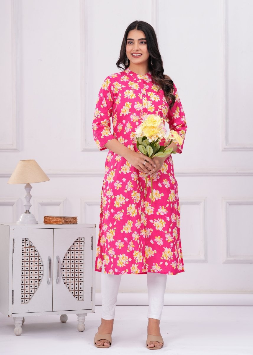 Pure Sanganeri Cotton Print Kurti - Yanchi