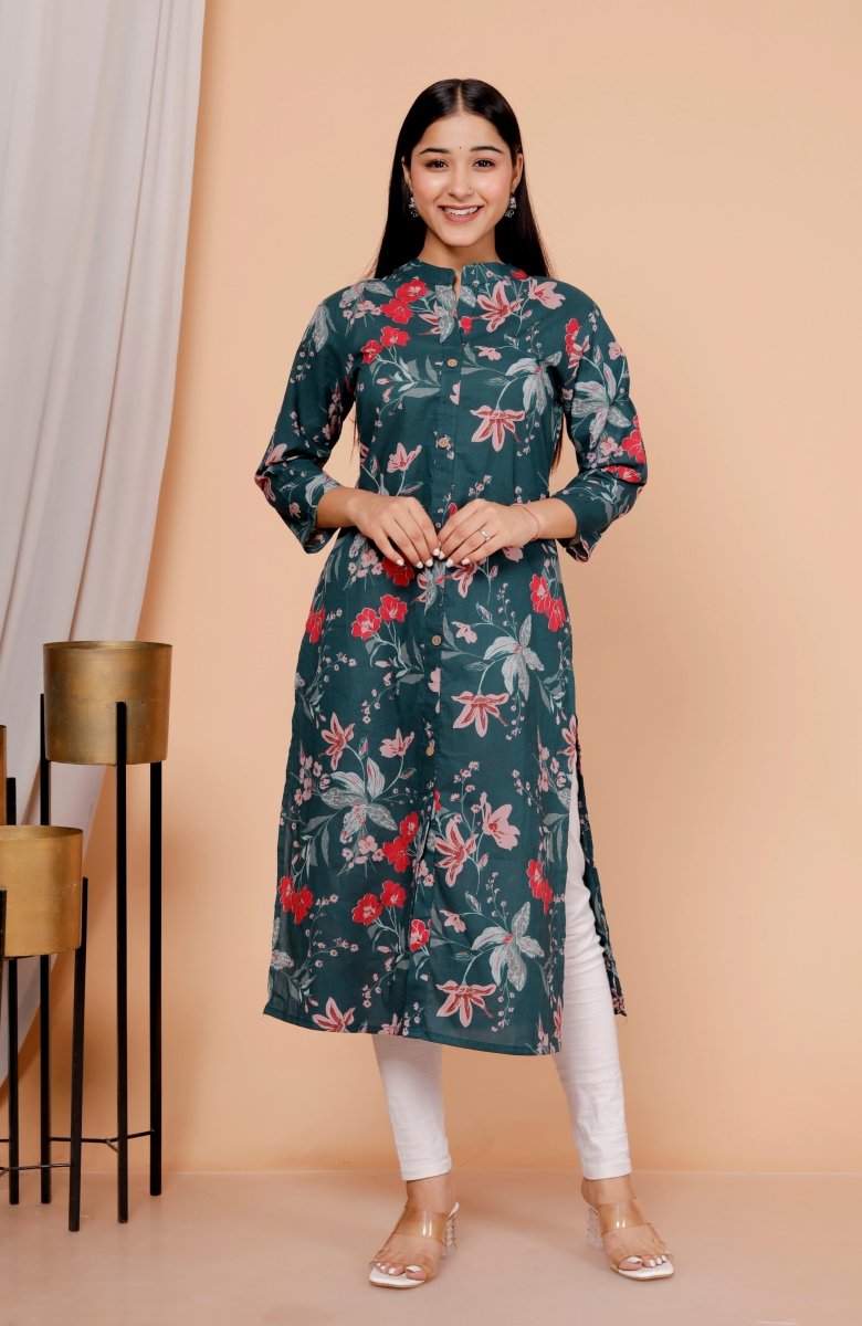 Pure Sanganeri Cotton Print Kurti - Yanchi