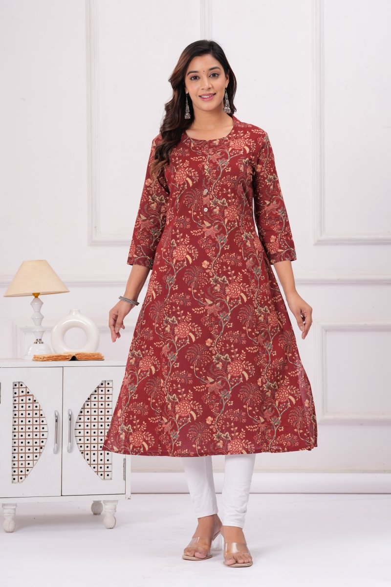 Pure Sanganeri Cotton Print Kurti - Yanchi