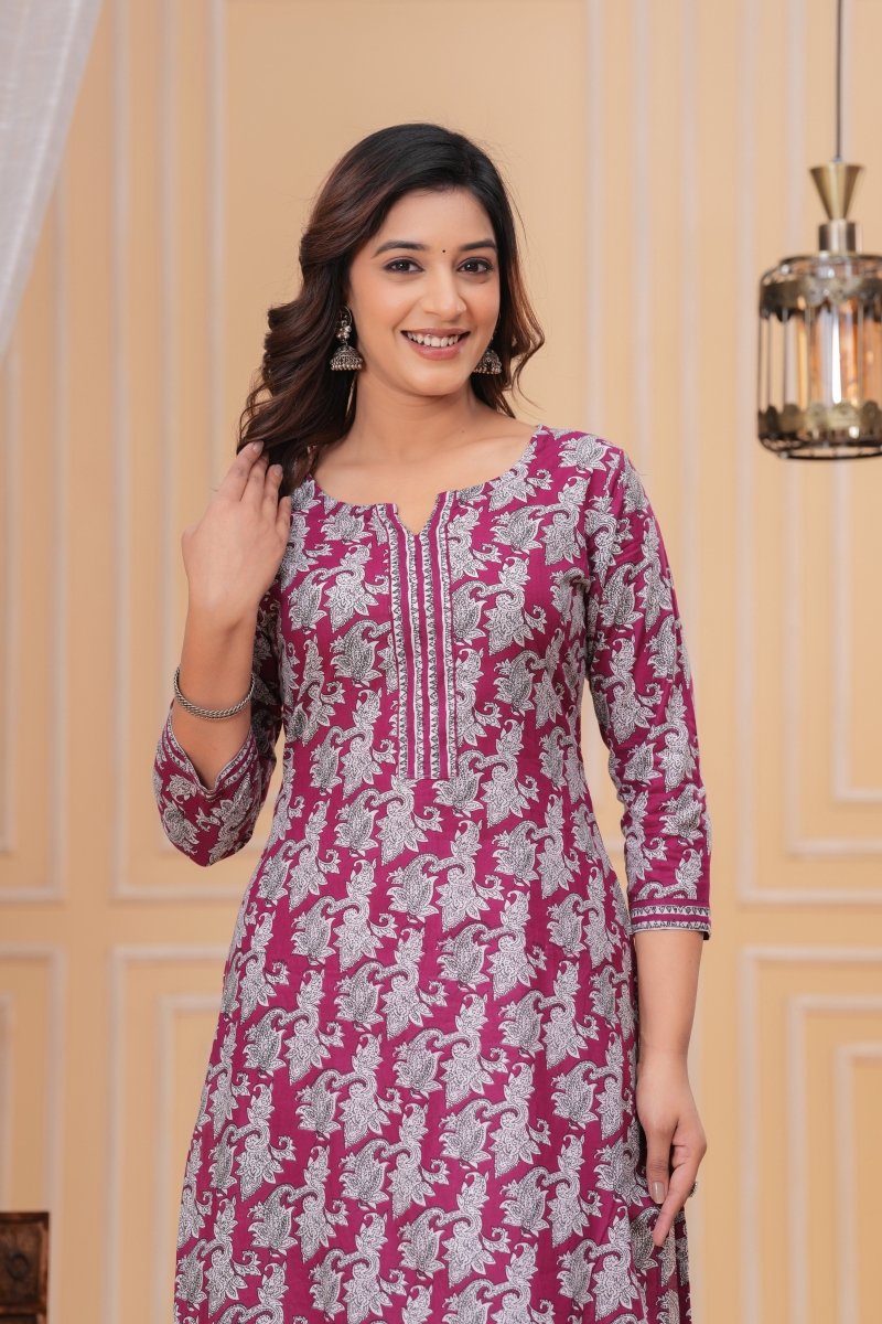 Pure Sanganeri Cotton Print Kurti - Yanchi