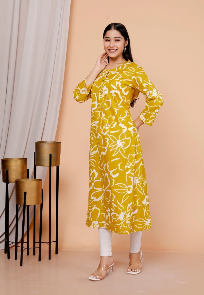 Pure Sanganeri Cotton Print Kurti - Yanchi