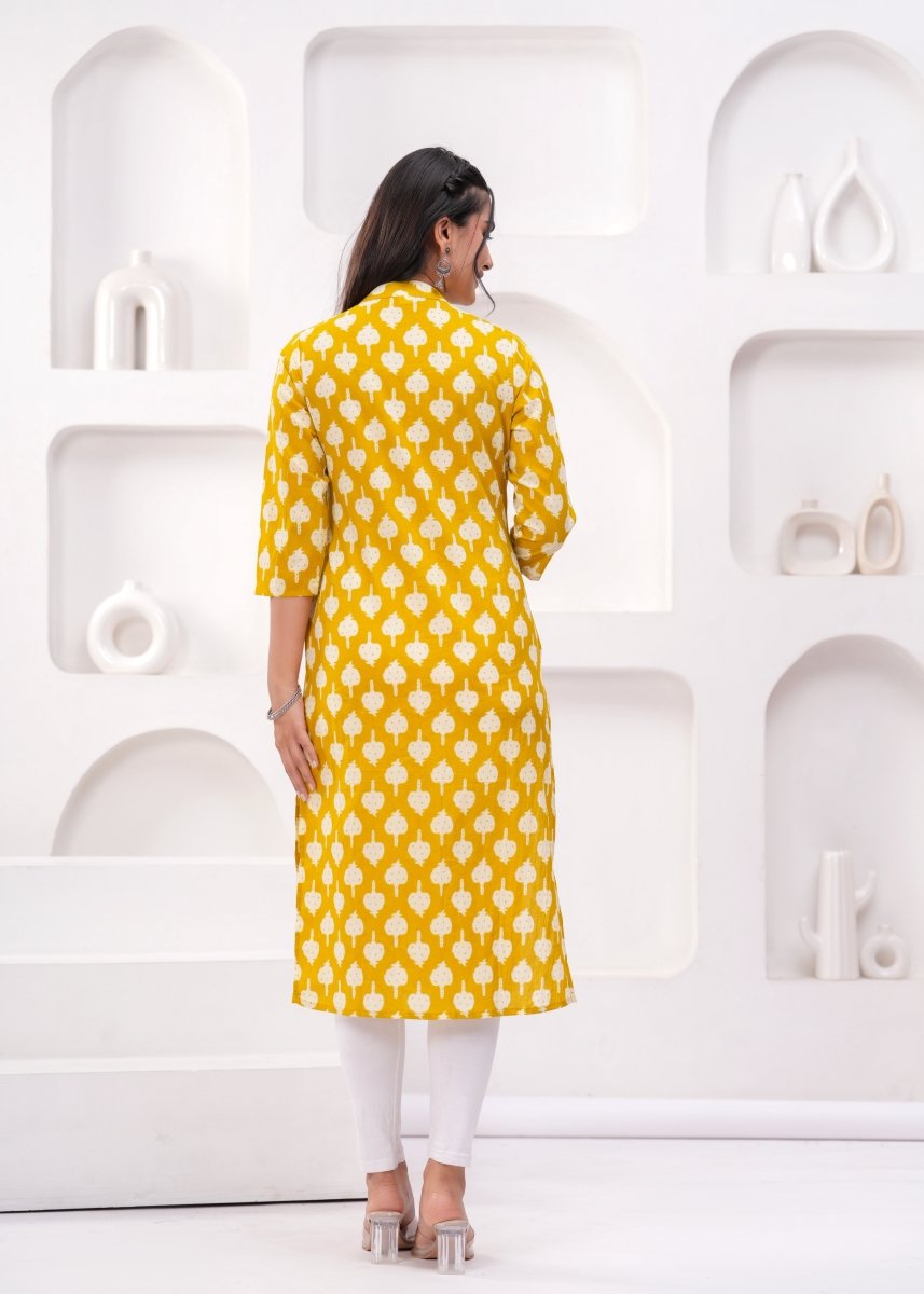 Pure Sanganeri Cotton Print Kurti - Yanchi