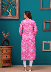 Pure Sangeri Cotton Print Kurti - Yanchi