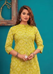 Pure Sangeri Cotton Print Kurti - Yanchi