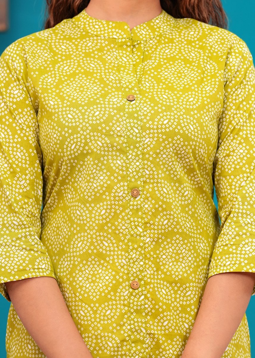 Pure Sangeri Cotton Print Kurti - Yanchi