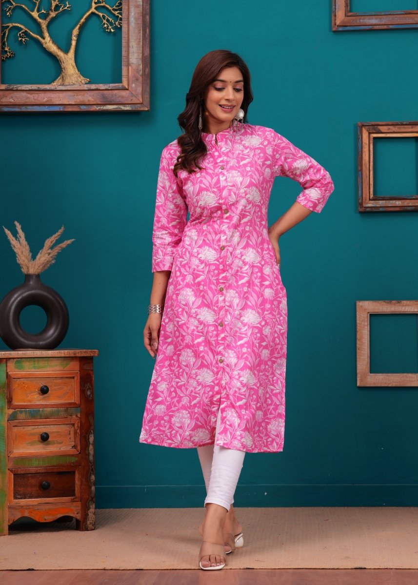 Pure Sangeri Cotton Print Kurti - Yanchi