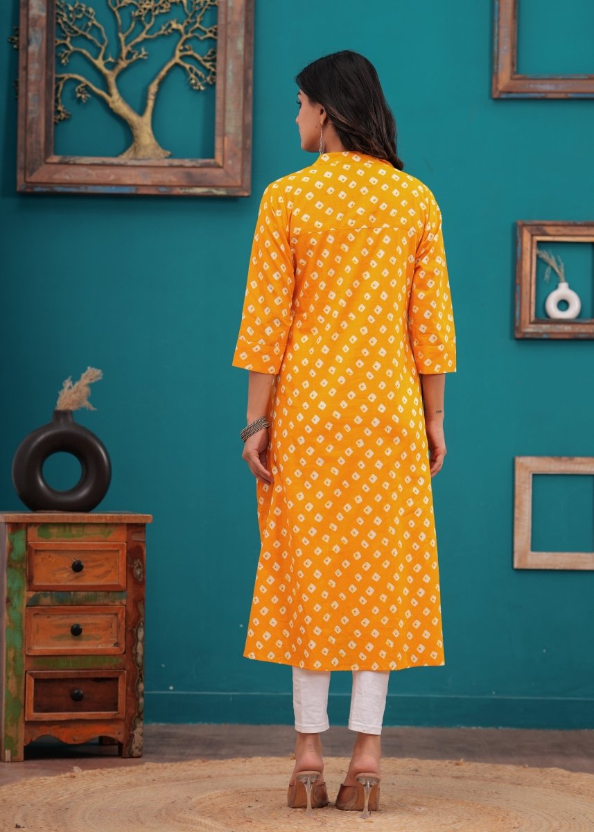 Pure Sangeri Cotton Print Kurti - Yanchi