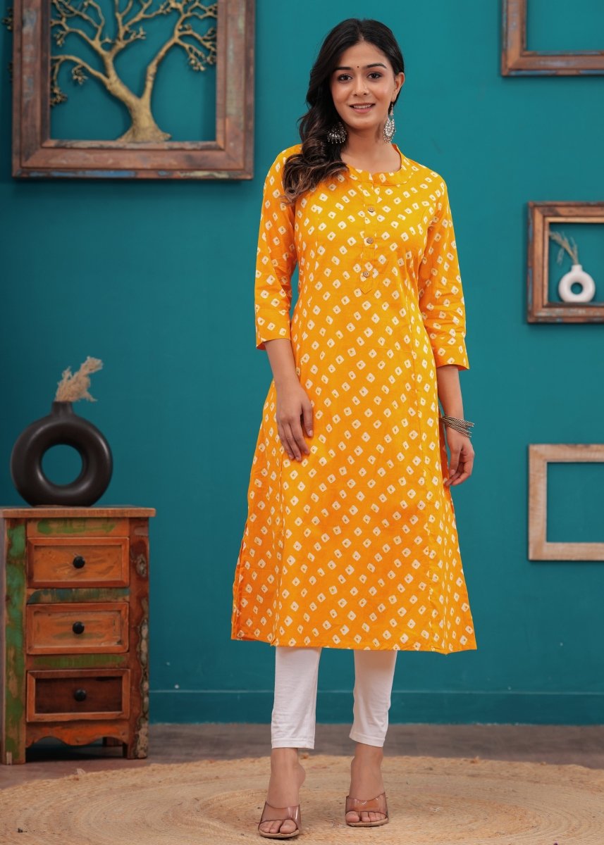 Pure Sangeri Cotton Print Kurti - Yanchi