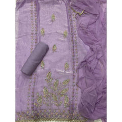 Pure Skylon Suit Set with Cutdana Work - Yanchi