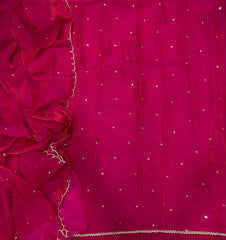 Pure Skylon Suit Set with Zari & sequence Work - Yanchi