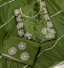 Pure Viscose Burberry Suit Set with Sequence & Zari Thread Work - Yanchi