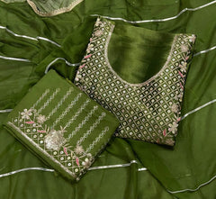 Pure Viscose Burberry Suit Set with Sequence & Zari Thread Work - Yanchi