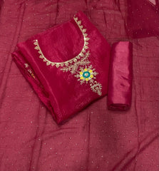 Radiant Crunchy Suit Set with Zari Thread & Sequins Work - Yanchi