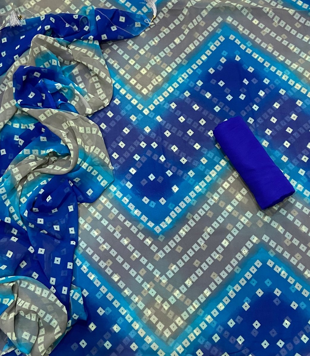 Radiant Georgette Print Suit Set - Yanchi