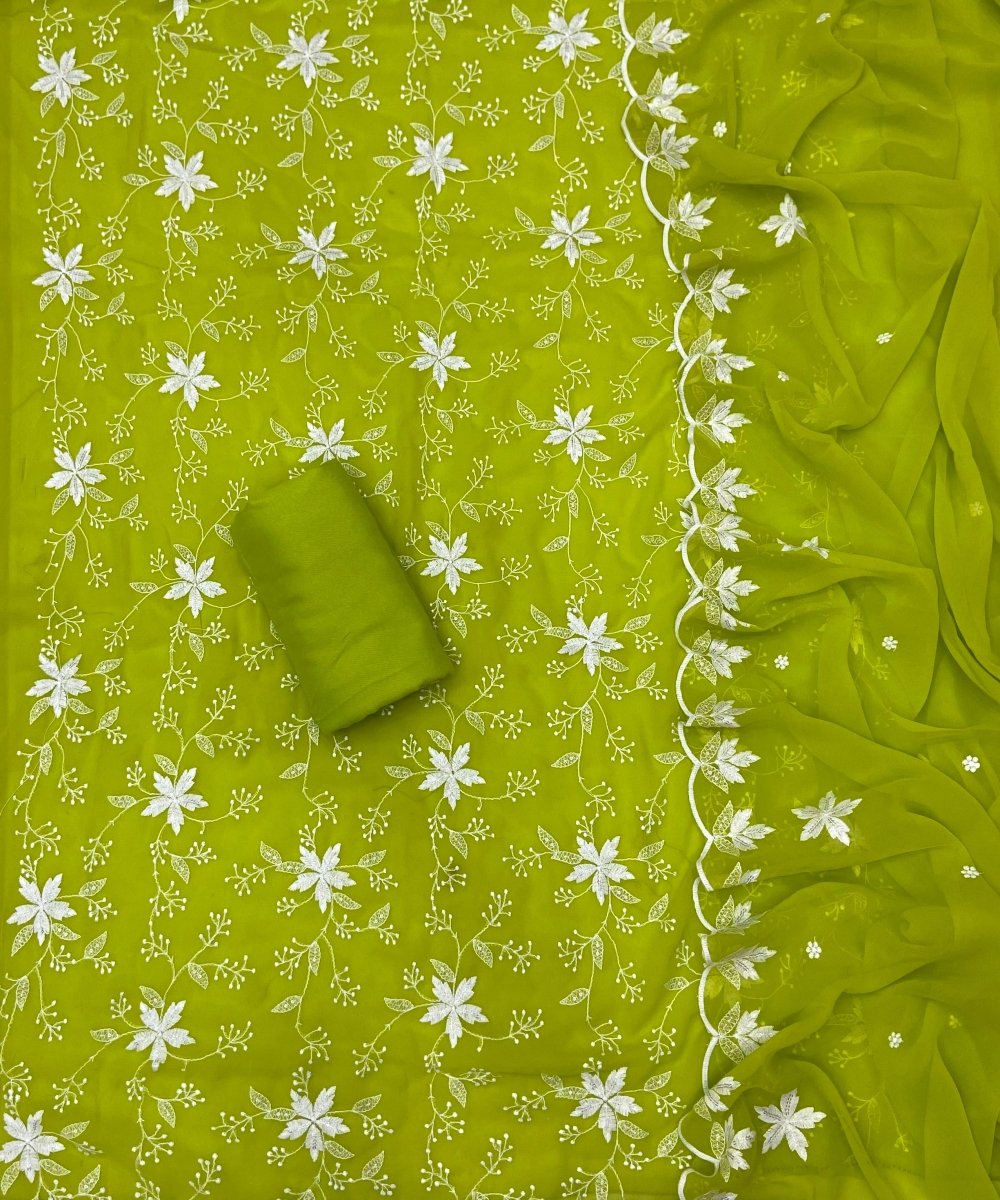 Radiant Georgette Thread Work Suit Set - Yanchi