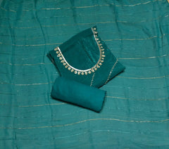 Radiant Gold Crush Crunchy Beads Work Suit Set - Yanchi