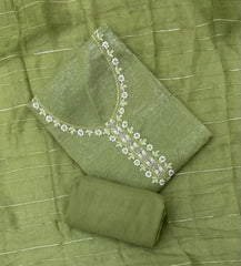 Radiant Gold Crush Crunchy Beeds Work Suit Set - Yanchi