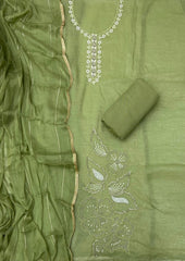 Radiant Gold Crush Crunchy Beeds Work Suit Set - Yanchi