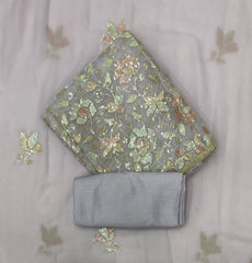 Radiant Gold Crush Suit Set With Heavy Sequins Work - Yanchi