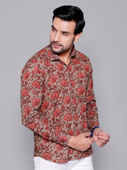 Sanganeri Pure Cotton Men’s Shirt - Yanchi