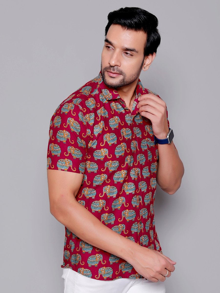 Sanganeri Pure Cotton Men’s Shirt - Yanchi
