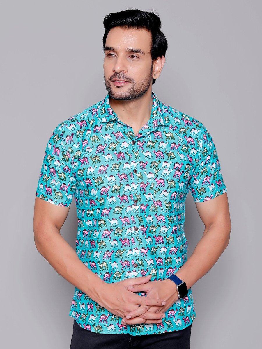 Sanganeri Pure Cotton Men’s Shirt - Yanchi