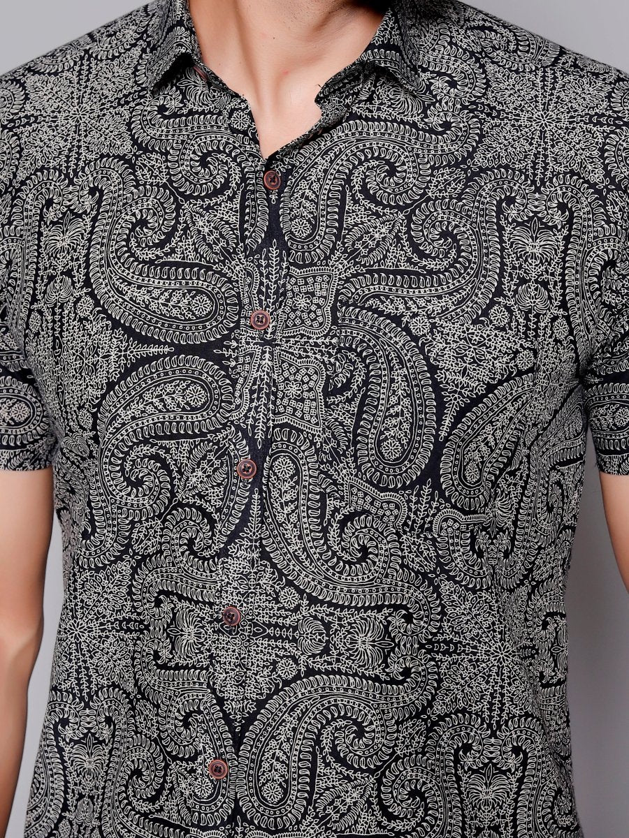 Sanganeri Pure Cotton Men’s Shirt - Yanchi