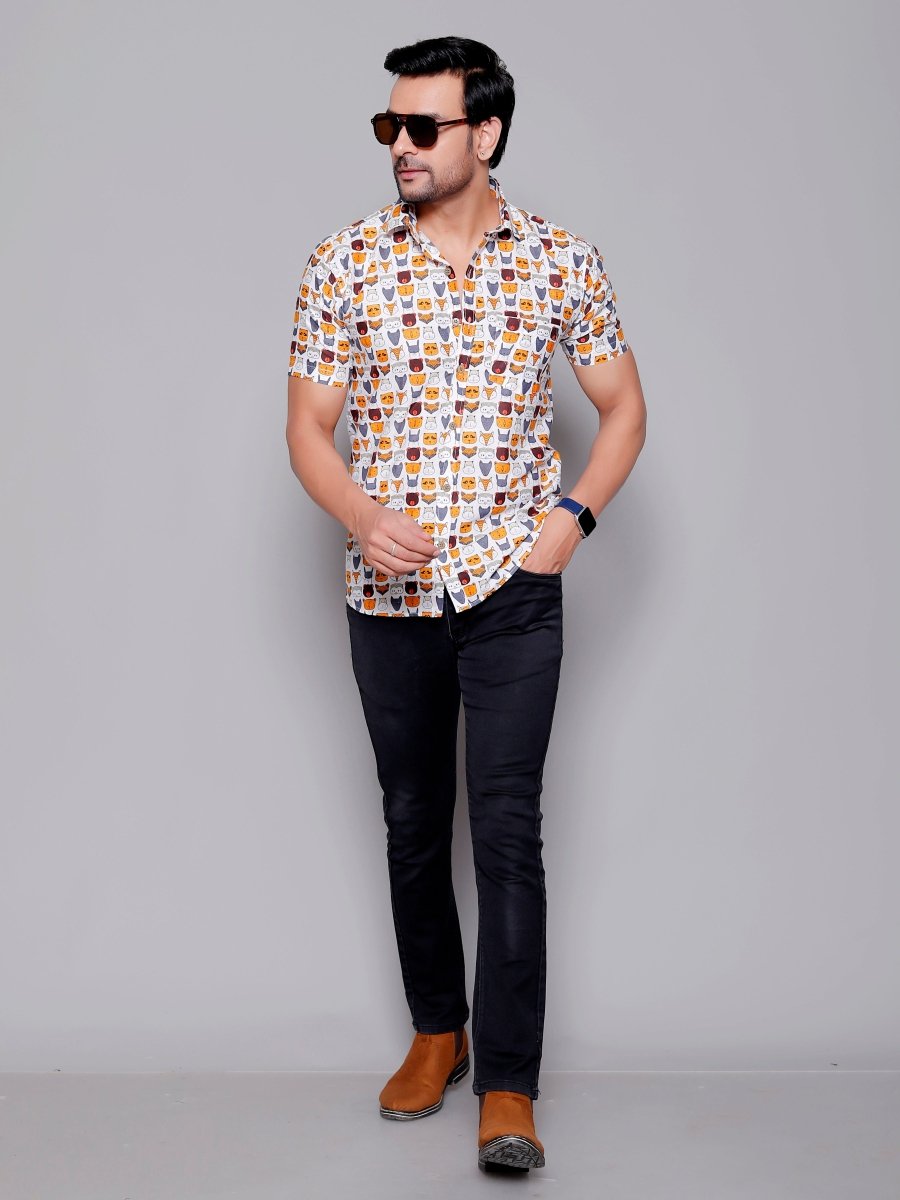 Sanganeri Pure Cotton Men’s Shirt - Yanchi