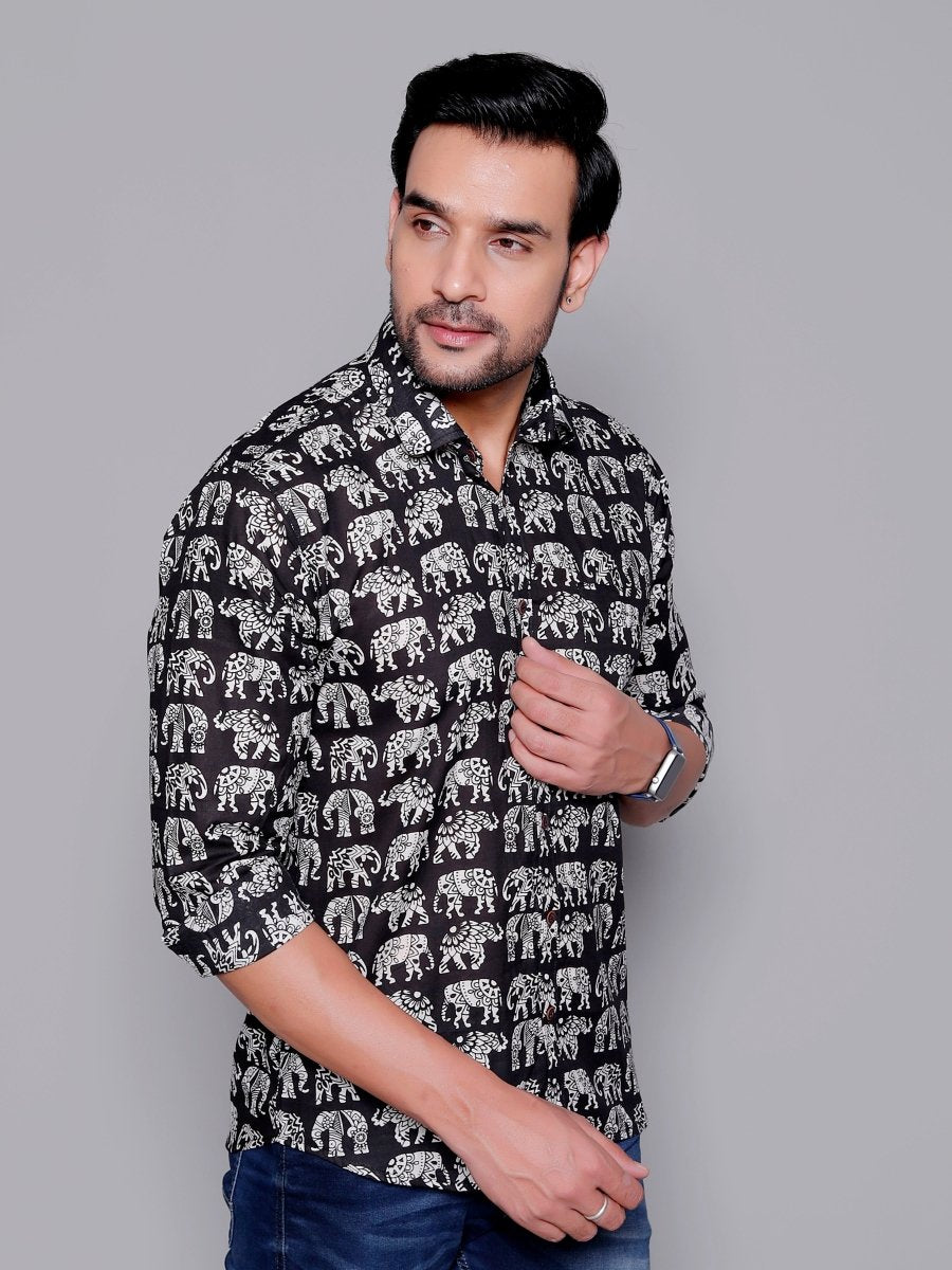 Sanganeri Pure Cotton Men’s Shirt - Yanchi