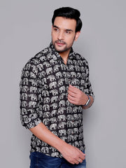Sanganeri Pure Cotton Men’s Shirt - Yanchi