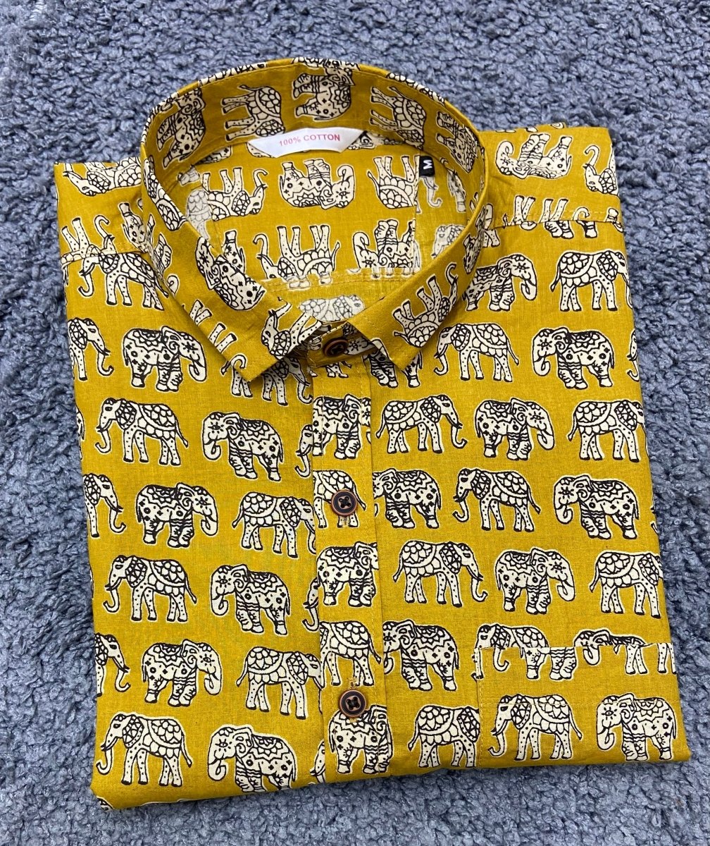 Sanganeri Pure Cotton Men’s Shirt - Yanchi