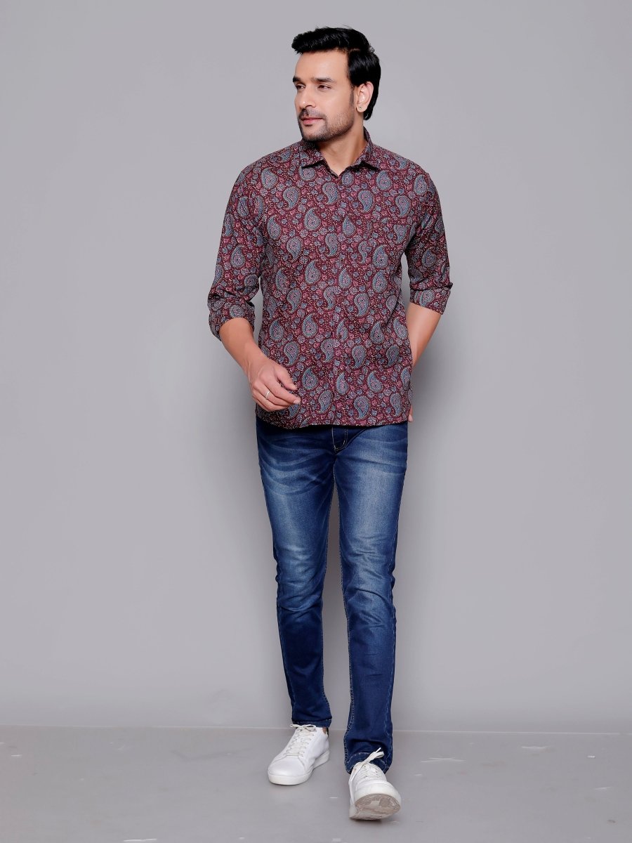 Sanganeri Pure Cotton Men’s Shirt - Yanchi