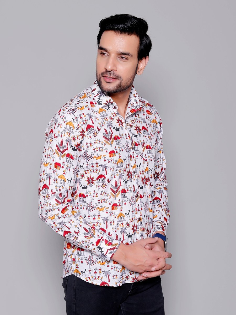 Sanganeri Pure Cotton Men’s Shirt - Yanchi