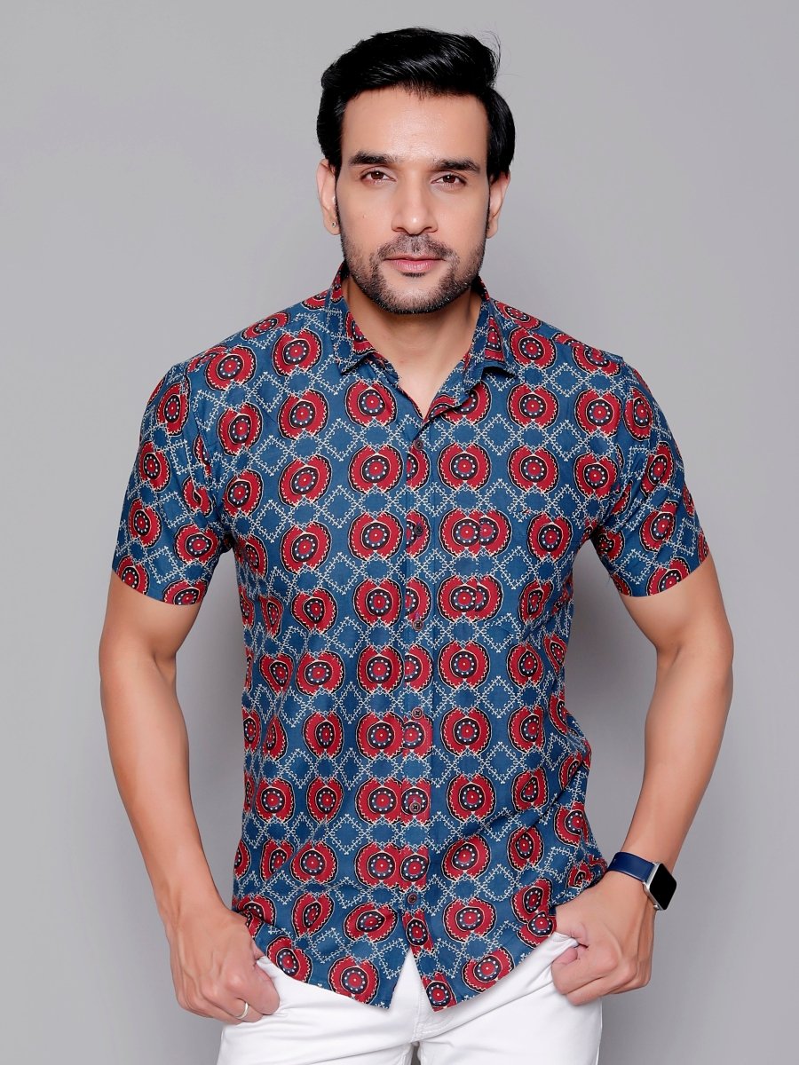 Sanganeri Pure Cotton Men’s Shirt - Yanchi