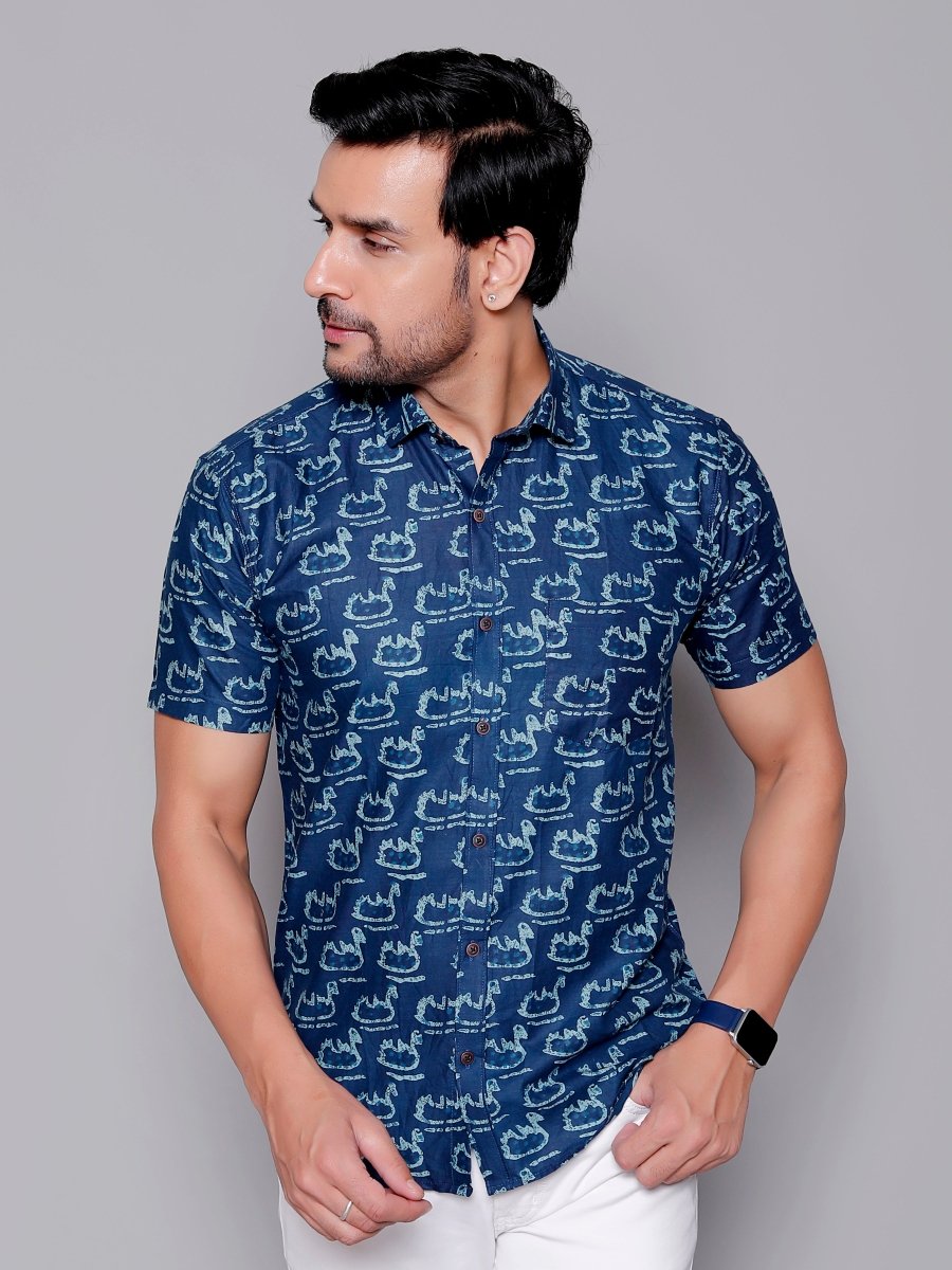Sanganeri Pure Cotton Men’s Shirt - Yanchi