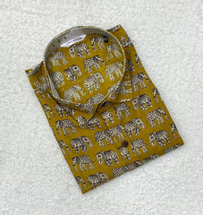 Sanganeri Pure Cotton Men’s Shirt - Yanchi