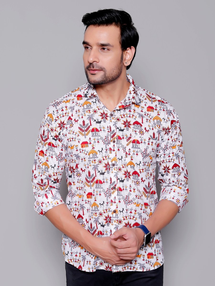Sanganeri Pure Cotton Men’s Shirt - Yanchi