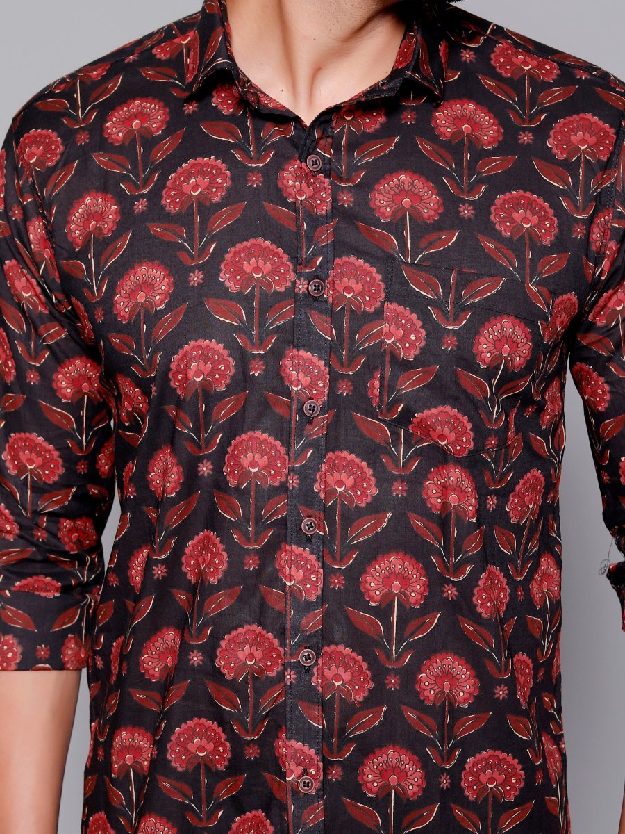 Sanganeri Pure Cotton Men’s Shirt - Yanchi