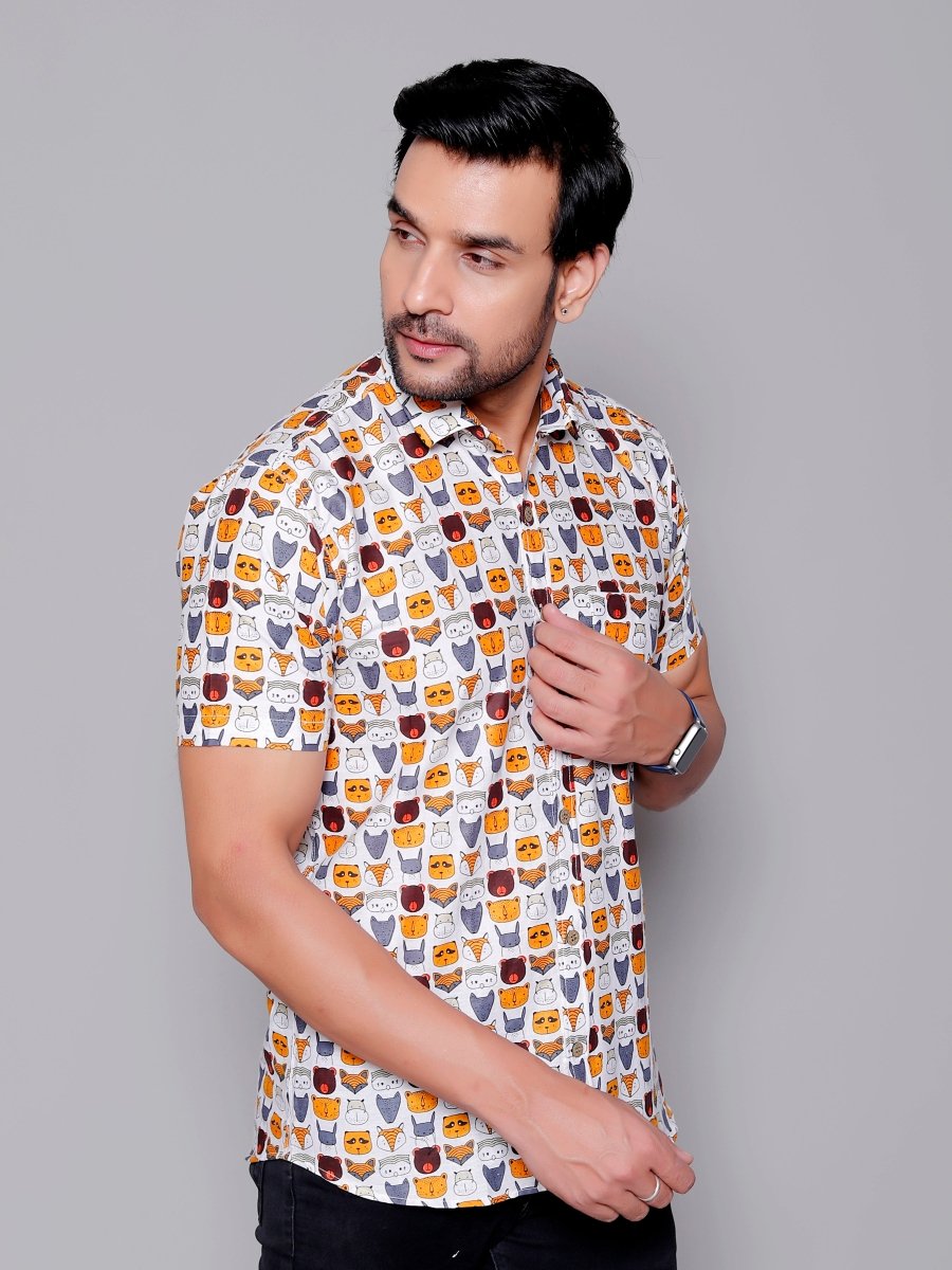 Sanganeri Pure Cotton Men’s Shirt - Yanchi