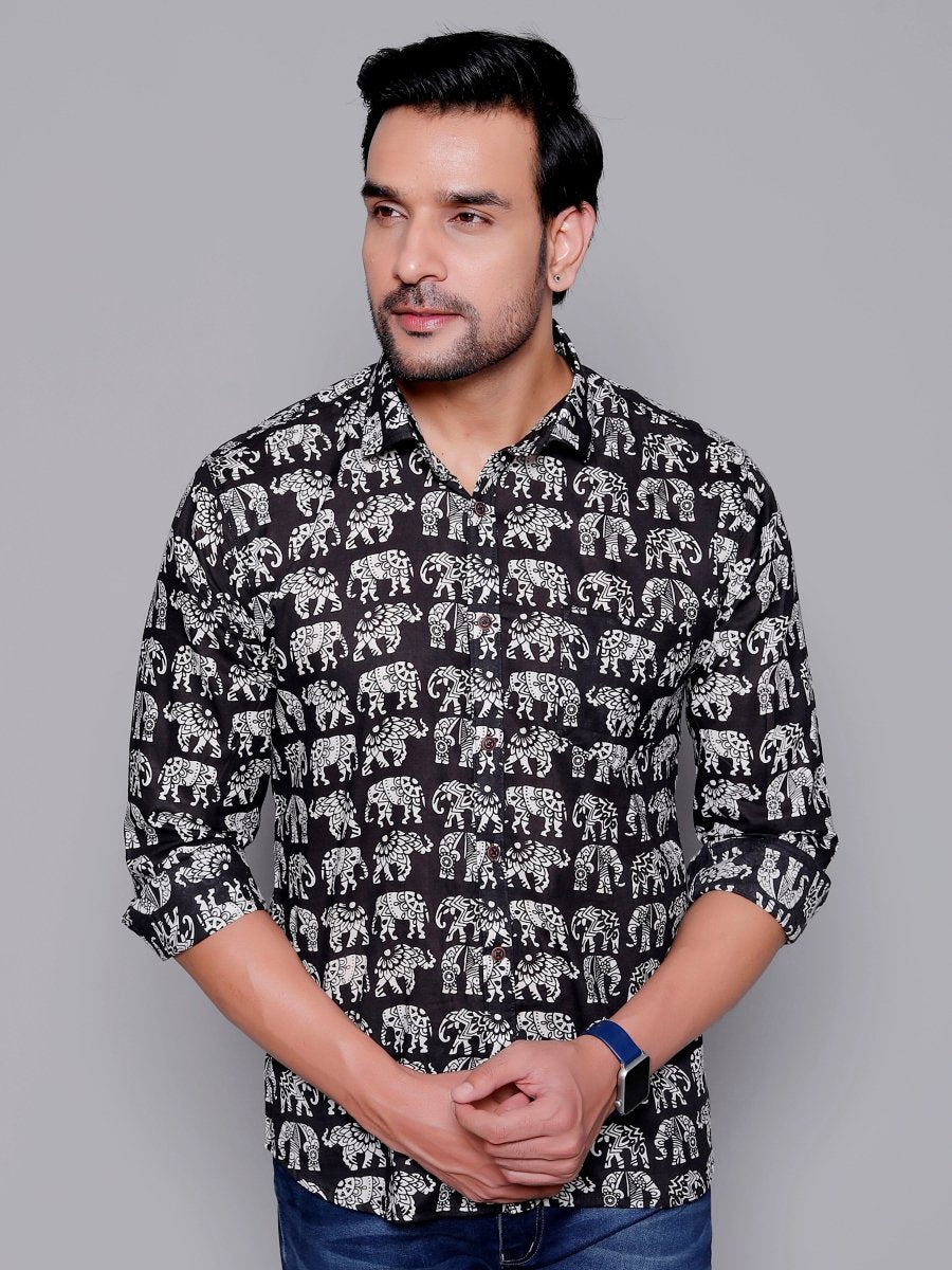 Sanganeri Pure Cotton Men’s Shirt - Yanchi