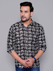 Sanganeri Pure Cotton Men’s Shirt - Yanchi