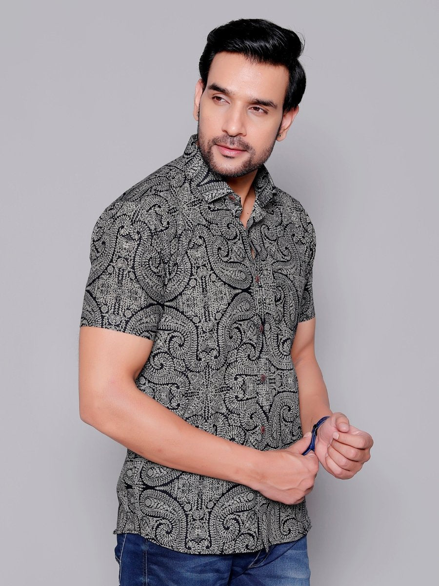 Sanganeri Pure Cotton Men’s Shirt - Yanchi