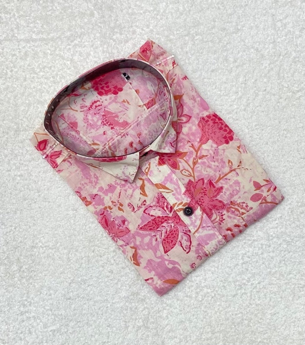 Sanganeri Pure Cotton Men’s Shirt - Yanchi