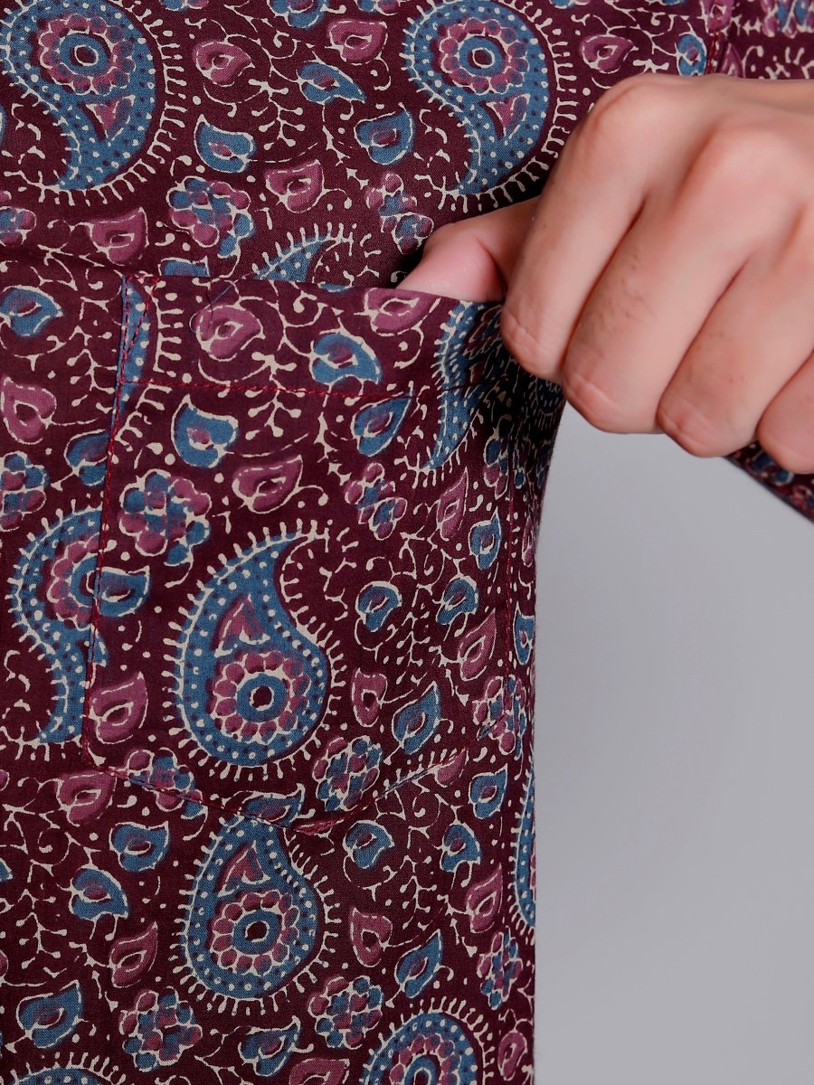 Sanganeri Pure Cotton Men’s Shirt - Yanchi