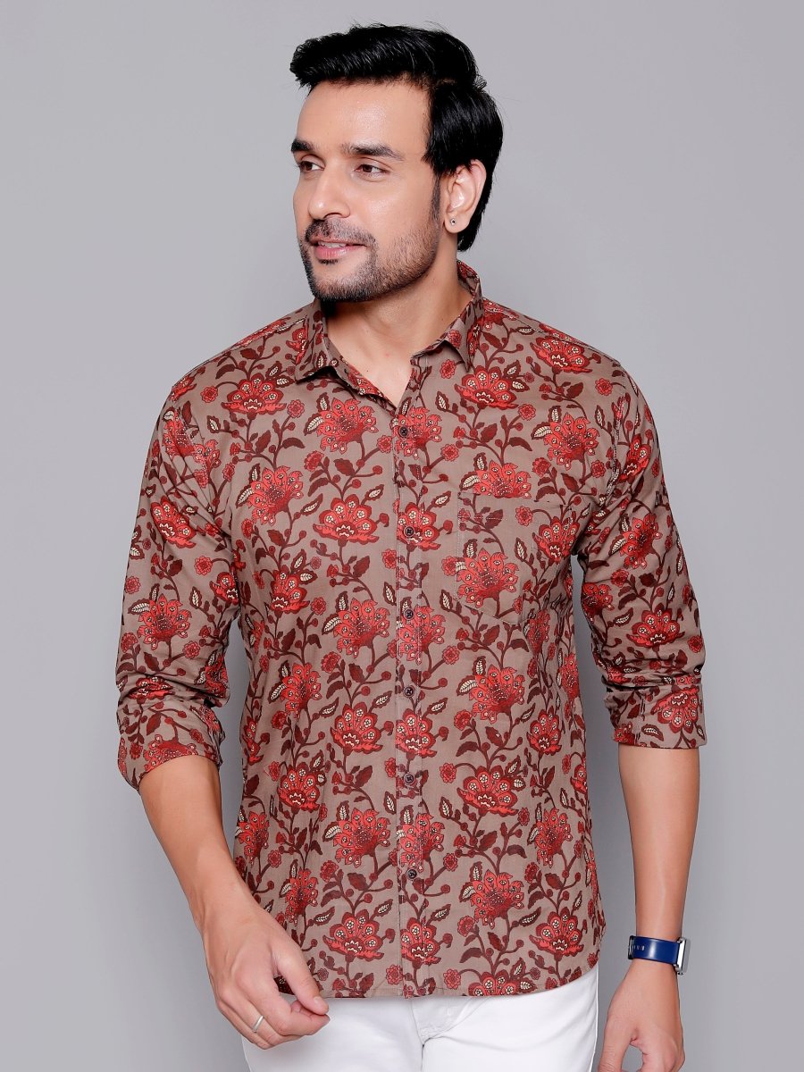 Sanganeri Pure Cotton Men’s Shirt - Yanchi