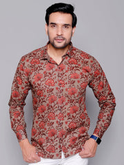 Sanganeri Pure Cotton Men’s Shirt - Yanchi