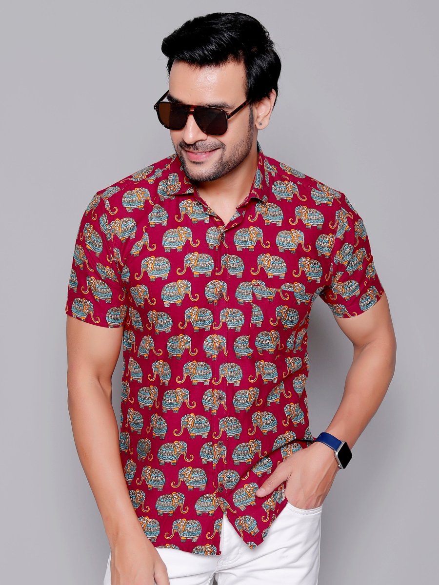 Sanganeri Pure Cotton Men’s Shirt - Yanchi