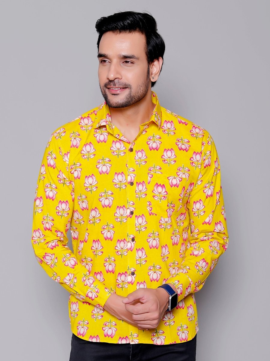 Sanganeri Pure Cotton Men’s Shirt - Yanchi